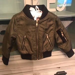 Army green bomber jacket